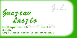 gusztav laszlo business card